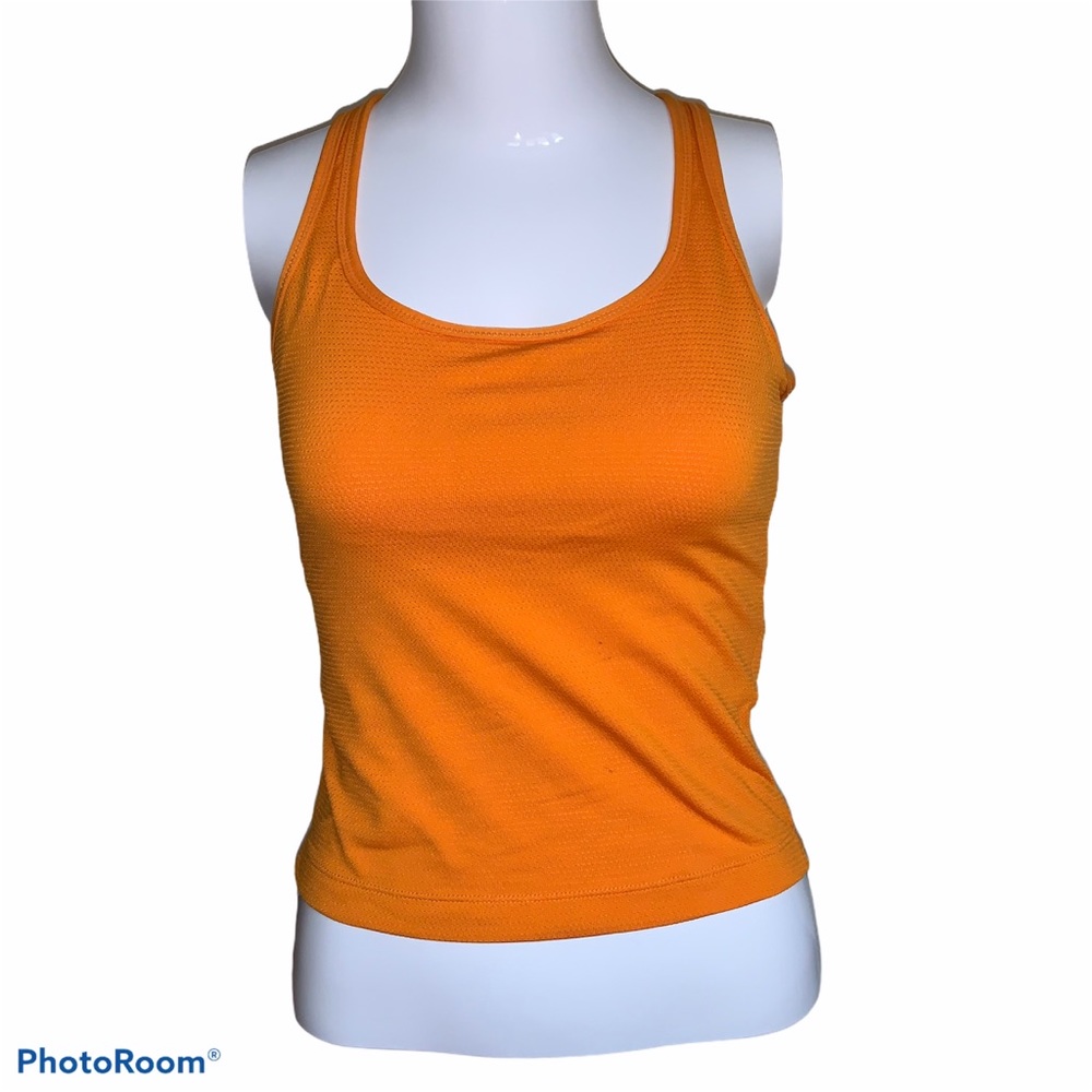 Nike orange crop tank